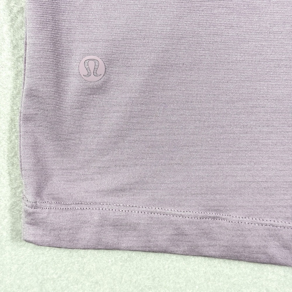 Lululemon Evolution Polo Shirt Men Medium Performance Modern Stretch Golf Purple - Picture 6 of 8